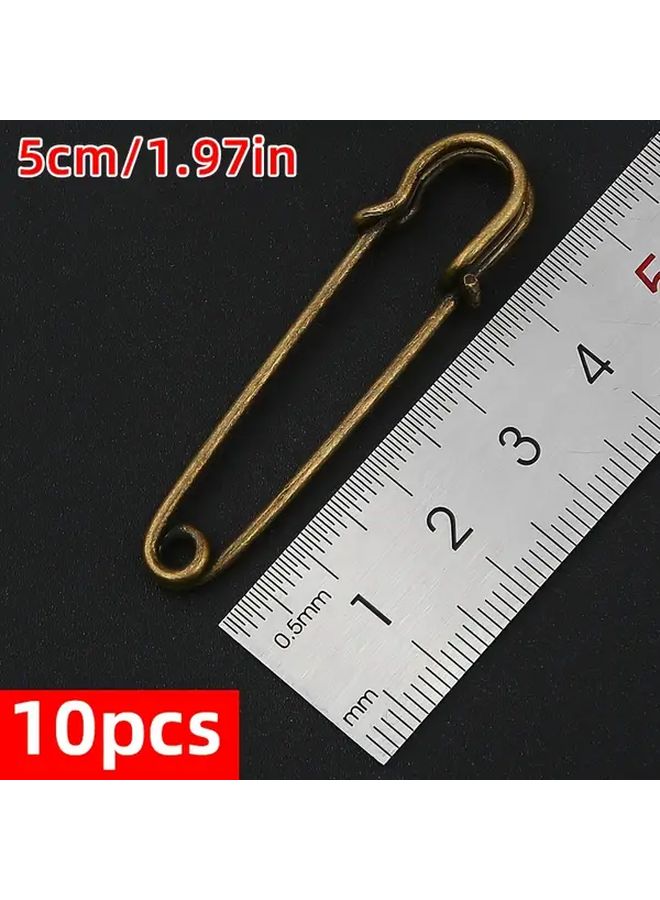 Heavy Duty 2 24 Inch Safety Pins 10pcs For Clothes Leather Blankets Crafts - Image 5